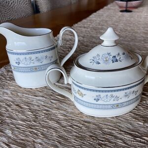 Vintage China Creamer and Sugar